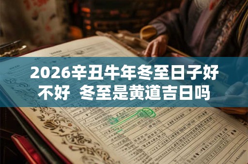 2026辛丑牛年冬至日子好不好 冬至是黄道吉日吗 2026辛丑牛年冬至日子好不好 冬至是黄道吉日吗