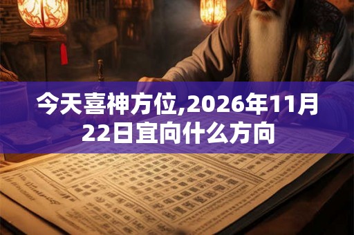 今天喜神方位,2026年11月22日宜向什么方向