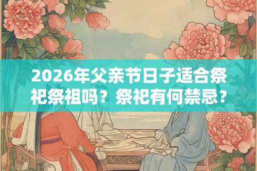 2026年父亲节日子适合祭祀祭祖吗？祭祀有何禁忌？