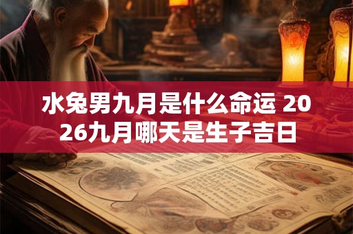 水兔男九月是什么命运 2026九月哪天是生子吉日 水兔男九月是什么命运 2026九月哪天是生子吉日