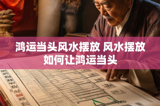 鸿运当头风水摆放 风水摆放如何让鸿运当头