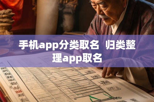手机app分类取名  归类整理app取名
