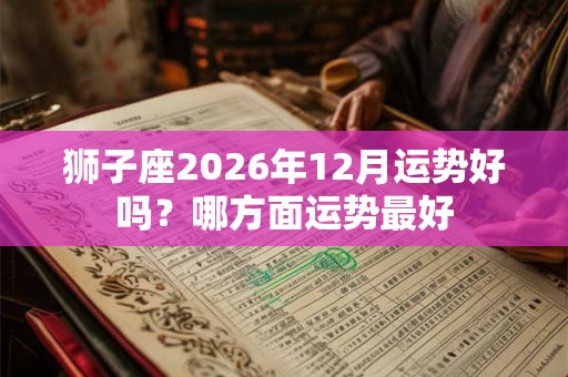 狮子座2026年12月运势好吗?哪方面运势最好 狮子座2026年12月运势好吗?哪方面运势最好