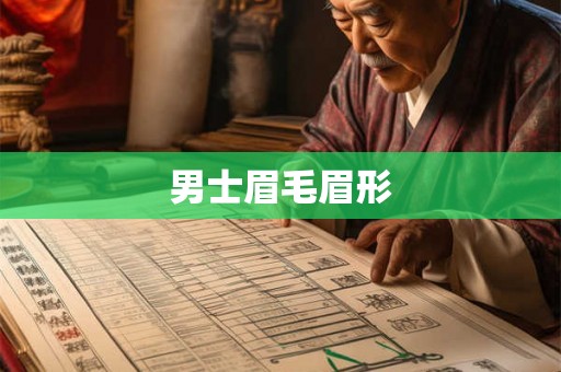 男士眉毛眉形 男士眉毛眉形
