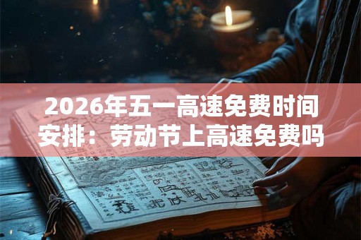 2026年五一高速免费时间安排：劳动节上高速免费吗