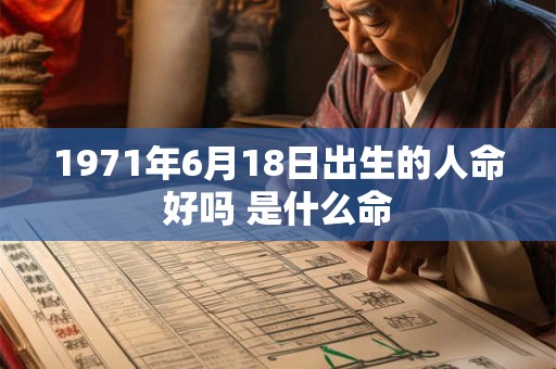 1971年6月18日出生的人命好吗 是什么命 1971年6月18日出生的人命好吗 是什么命