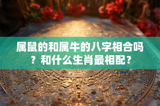 属鼠的和属牛的八字相合吗？和什么生肖最相配？
