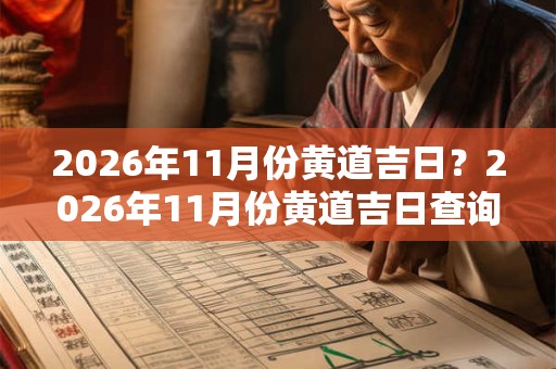 2026年11月份黄道吉日?2026年11月份黄道吉日查询搬家 2026年11月份黄道吉日?2026年11月份黄道吉日查询搬家