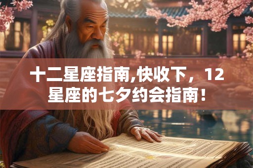 十二星座指南,快收下，12星座的七夕约会指南！