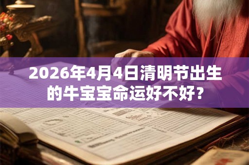 2026年4月4日清明节出生的牛宝宝命运好不好？