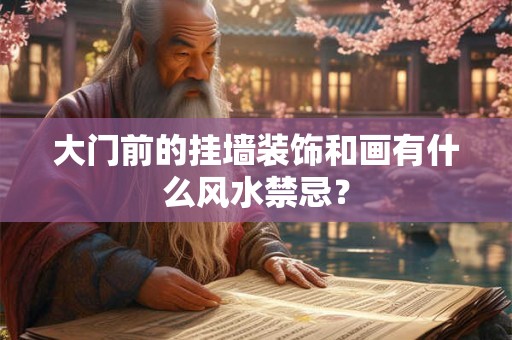 大门前的挂墙装饰和画有什么风水禁忌？