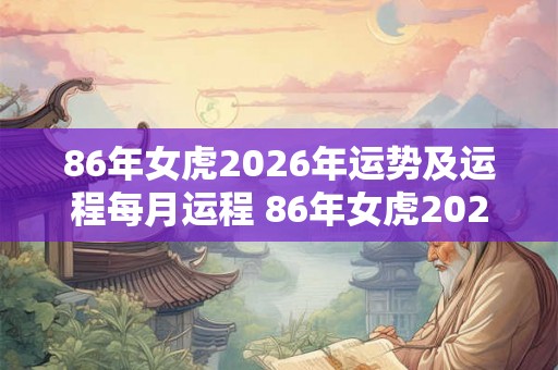 86年女虎2026年运势及运程每月运程 86年女虎2026年每月运程如何