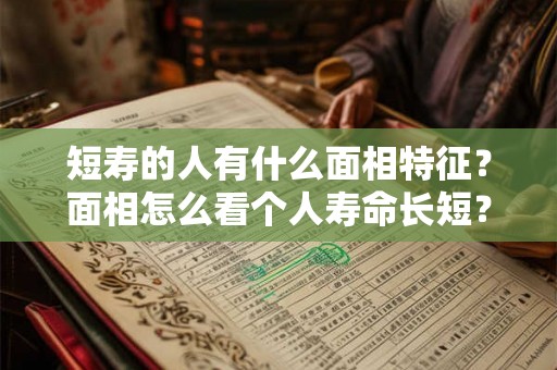 短寿的人有什么面相特征？面相怎么看个人寿命长短？