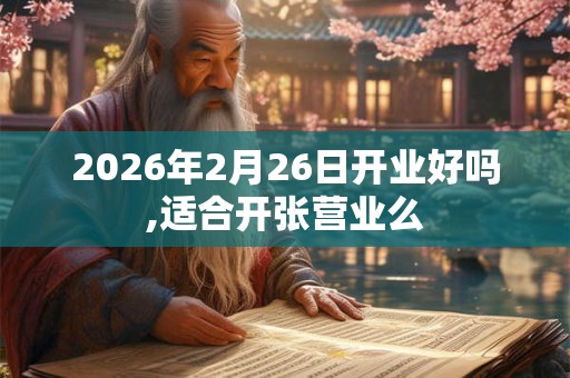 2026年2月26日开业好吗,适合开张营业么