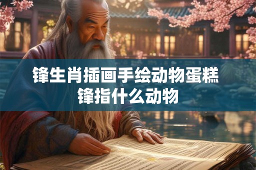 锋生肖插画手绘动物蛋糕 锋指什么动物