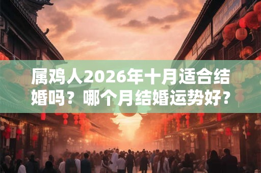 属鸡人2026年十月适合结婚吗？哪个月结婚运势好？