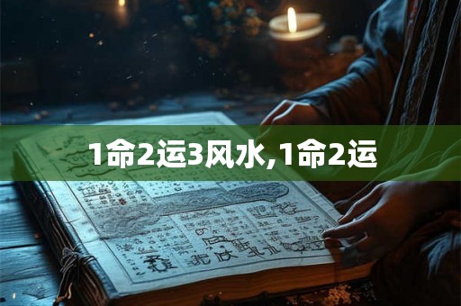 1命2运3风水,1命2运