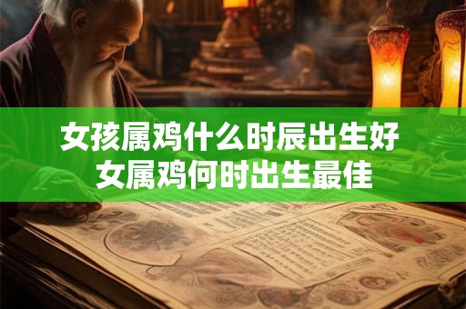 女孩属鸡什么时辰出生好 女属鸡何时出生最佳