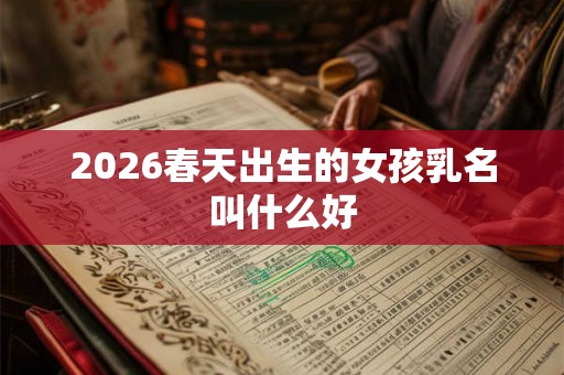 2026春天出生的女孩乳名叫什么好