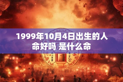1999年10月4日出生的人命好吗 是什么命 1999年10月4日出生的人命好吗 是什么命