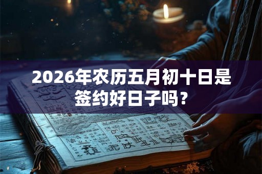 2026年农历五月初十日是签约好日子吗？