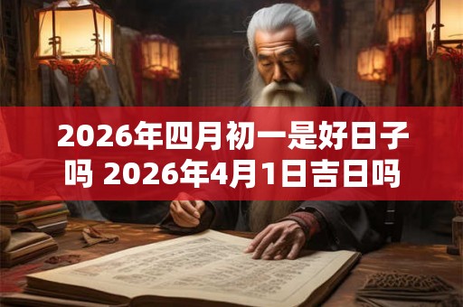 2026年四月初一是好日子吗 2026年4月1日吉日吗