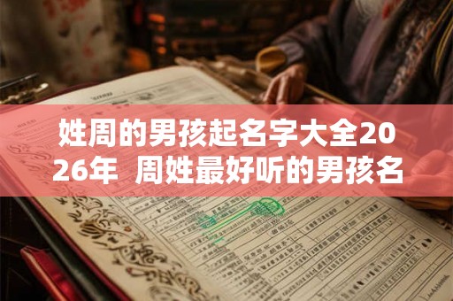 姓周的男孩起名字大全2026年 周姓最好听的男孩名字2026 姓周的男孩起名字大全2026年 周姓最好听的男孩名字2026