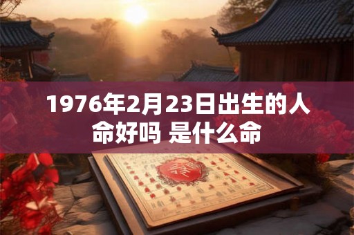 1976年2月23日出生的人命好吗 是什么命