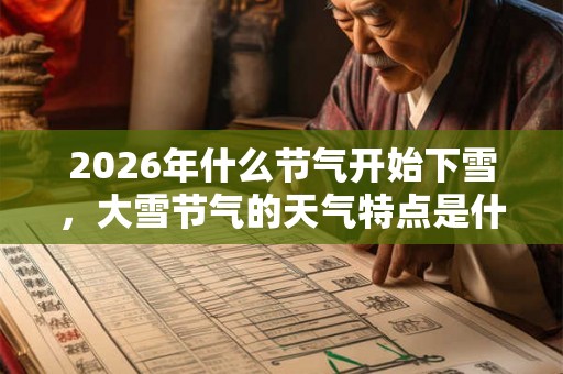 2026年什么节气开始下雪，大雪节气的天气特点是什么？