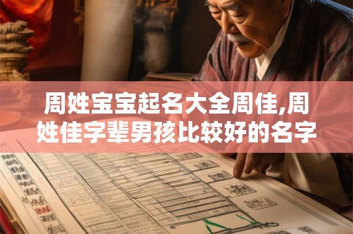 周姓宝宝起名大全周佳,周姓佳字辈男孩比较好的名字