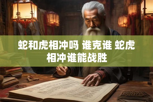 蛇和虎相冲吗 谁克谁 蛇虎相冲谁能战胜 蛇和虎相冲吗 谁克谁 蛇虎相冲谁能战胜