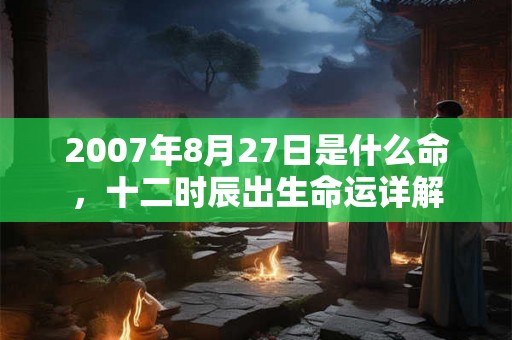 2007年8月27日是什么命，十二时辰出生命运详解
