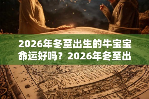 2026年冬至出生的牛宝宝命运好吗?2026年冬至出生五行缺什么? 2026年冬至出生的牛宝宝命运好吗?2026年冬至出生五行缺什么?