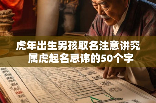 虎年出生男孩取名注意讲究  属虎起名忌讳的50个字