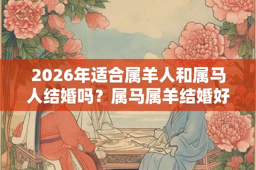 2026年适合属羊人和属马人结婚吗？属马属羊结婚好日子