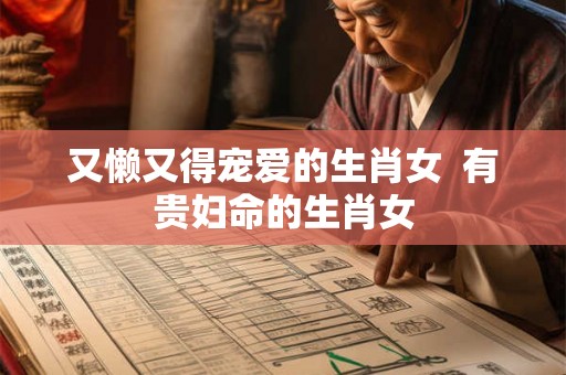 又懒又得宠爱的生肖女 有贵妇命的生肖女 又懒又得宠爱的生肖女 有贵妇命的生肖女