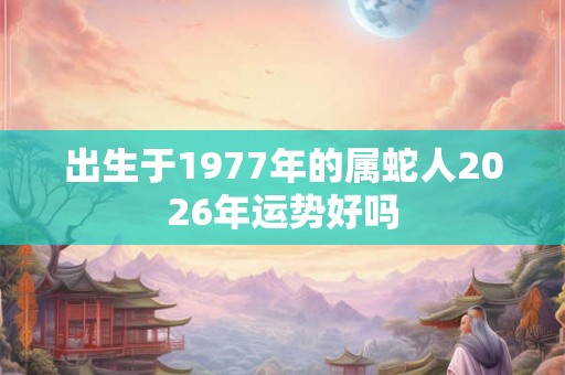 出生于1977年的属蛇人2026年运势好吗