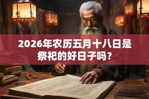 2026年农历五月十八日是祭祀的好日子吗？