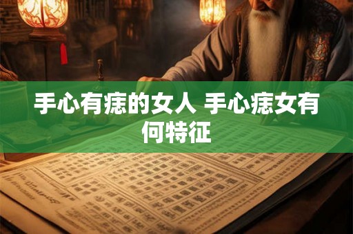 手心有痣的女人 手心痣女有何特征