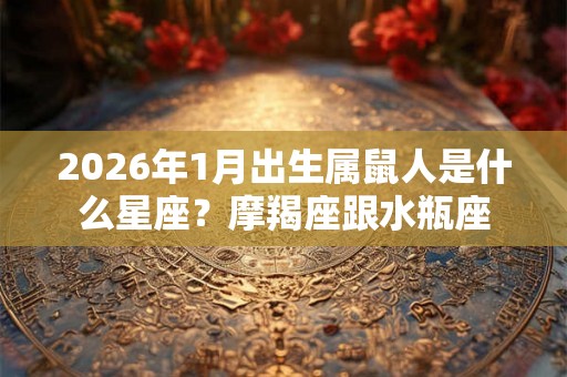 2026年1月出生属鼠人是什么星座?摩羯座跟水瓶座 2026年1月出生属鼠人是什么星座?摩羯座跟水瓶座
