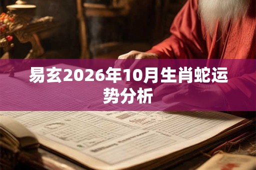 易玄2026年10月生肖蛇运势分析 易玄2026年10月生肖蛇运势分析