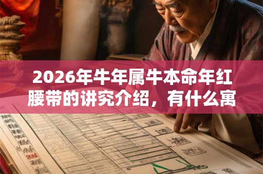 2026年牛年属牛本命年红腰带的讲究介绍，有什么寓意？