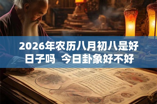2026年农历八月初八是好日子吗  今日卦象好不好