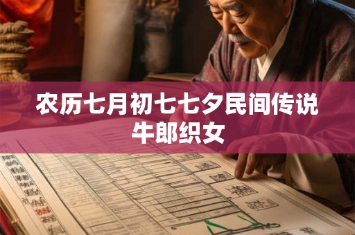 农历七月初七七夕民间传说牛郎织女