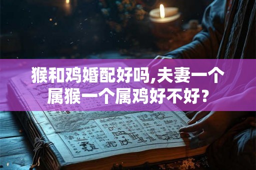 猴和鸡婚配好吗,夫妻一个属猴一个属鸡好不好？