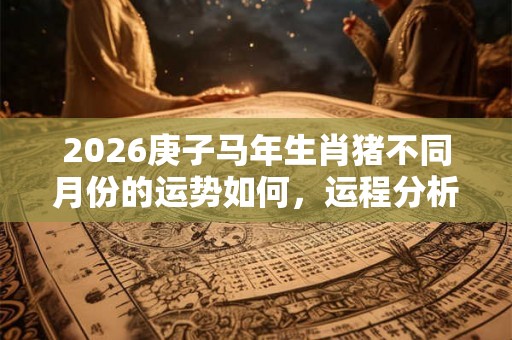 2026庚子马年生肖猪不同月份的运势如何，运程分析！