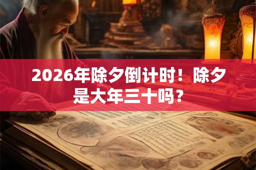 2026年除夕倒计时！除夕是大年三十吗？