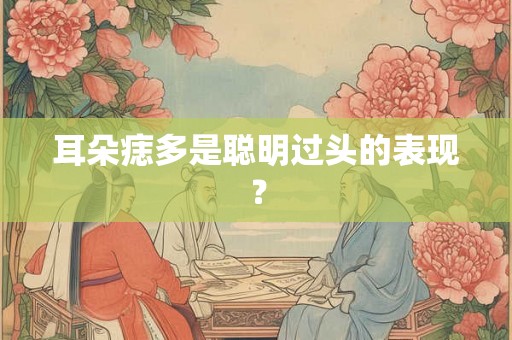 耳朵痣多是聪明过头的表现？