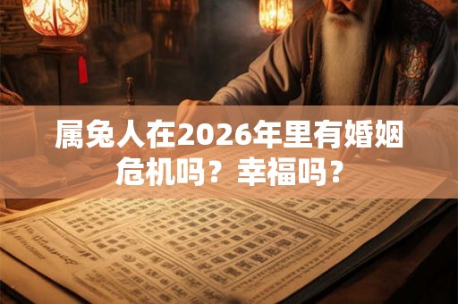 属兔人在2026年里有婚姻危机吗？幸福吗？