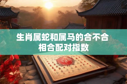 生肖属蛇和属马的合不合 相合配对指数